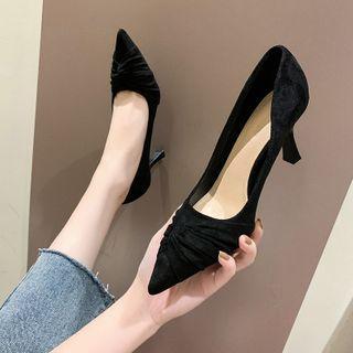 Velvet Stiletto Pumps