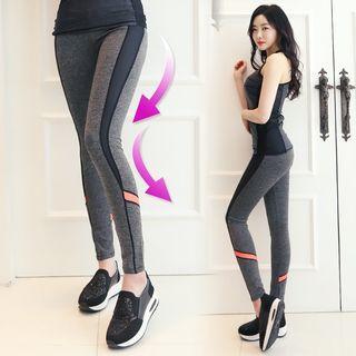 Mesh-trim Piped M Lange Sports Leggings