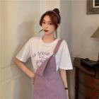 Short-sleeve T-shirt / Mini A-line Jumper Dress