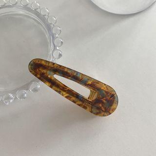 Plastic Hair Clip Floral - Tea - One Size