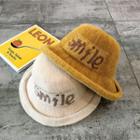Lettering Woolen Bucket Hat