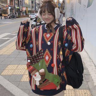 Oversized Pattern Sweater