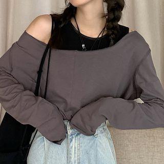 Tank Top / Cold-shoulder T-shirt