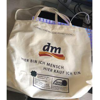 Lettering Shopper Bag  - Beige
