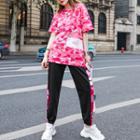 Set: Camo Short-sleeve T-shirt + Sweatpants