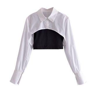 Set: Cropped Shirt + Camisole Top