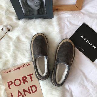 Platform Snow Loafers