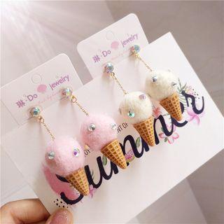 Chenille Ice-cream Dangle Earring