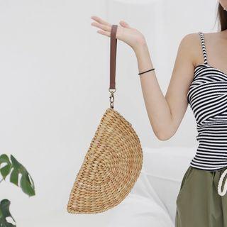 Rattan Clutch Beige - One Size