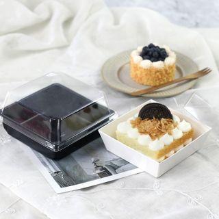 Set Of 5: Transparent Plastic Bag / Set Of 10: Bakery Plastic Box
