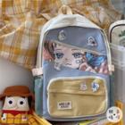 Cartoon Print Backpack / Bag Charm / Set