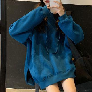 Side-slit Oversize Hoodie
