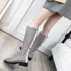 Mesh Knee-high Boots