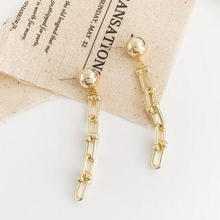 Chain Drop Earring 1 Pair - As Shown In Figure - One Size