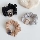 Marble Print Letter D Hair Tie