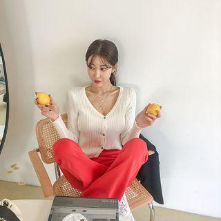 V-neck Slim Fit Cardigan