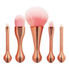 Set Of 5: Makeup Brush 5 Pieces - As Shown In Figure - One Size