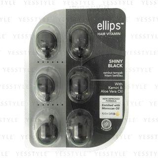 Ellips - Hair Shiny Black Oil Treatment 6 Pcs