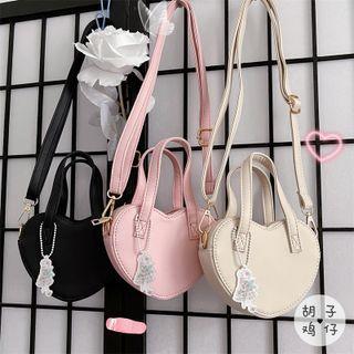 Heart Shape Crossbody Bag / Bag Charm / Set