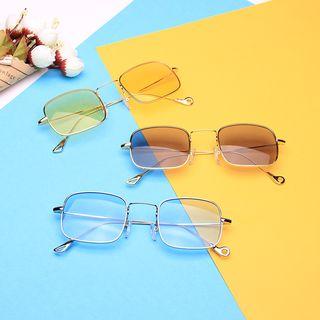 Metal Frame Rectangular Sunglasses