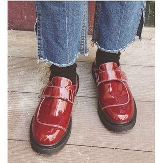 Patent Velcro Loafers