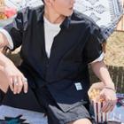 Set: Short-sleeve Loose-fit Shirt + Slim-fit Shorts