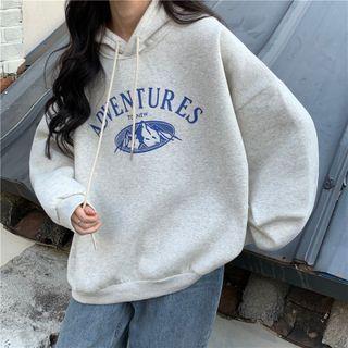 Long-sleeve  Lettering  Hoodie
