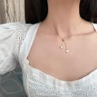 Shell Heart Pendant Necklace Shell - Tassel - Love Heart - One Size
