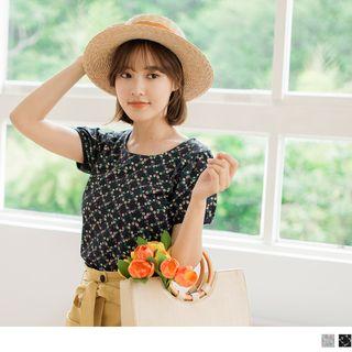 Puff Short Sleeve Floral T-shirt