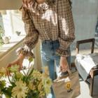 Layered-collar Frill-trim Blouse