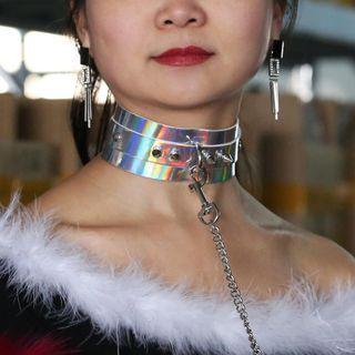 Iridescent Chained Choker
