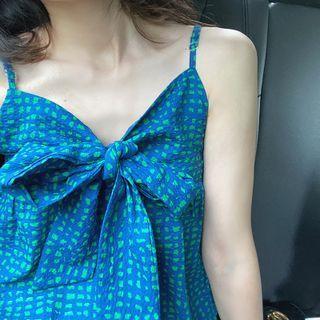 Patterned Bow Camisole Top