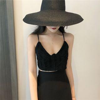 Cropped Camisole + Slited Midi Skirt