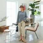 Fray-edge Relaxed-fit Chino Pants