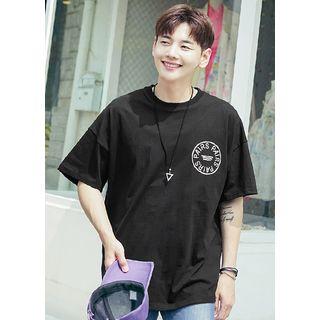 Lettering-print Oversized T-shirt