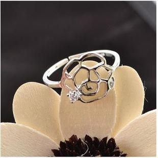 Rose Pattern Open Ring
