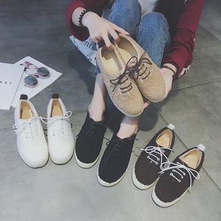 Fleece Lace Up Sneakers