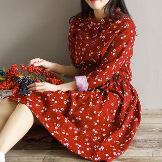 Print Corduroy Dress