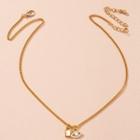 Eye & Lock Pendant Alloy Necklace Gold - One Size