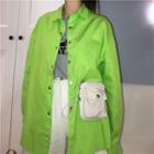 Printed-back Shirt Jacket