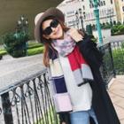 Houndstooth Color Block Scarf