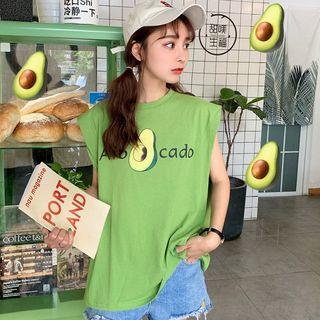 Short Sleeve Fruit Print T-shirt