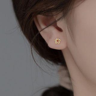Star Sterling Silver Stud Earring