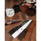 Genuine Leather Pattern Belt