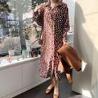Single Breasted Trench Coat / Long-sleeve Midi Dress