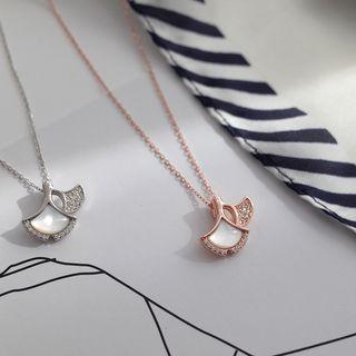 Gingko Rhinestone Necklace