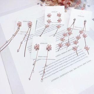 Floral Long Ear Stud