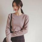 Long-sleeve Napped T-shirt