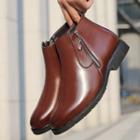 Side-zipper Pointed Chelsea Boots