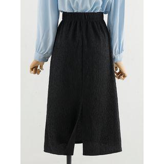Front-slit A-line Skirt / Shirt